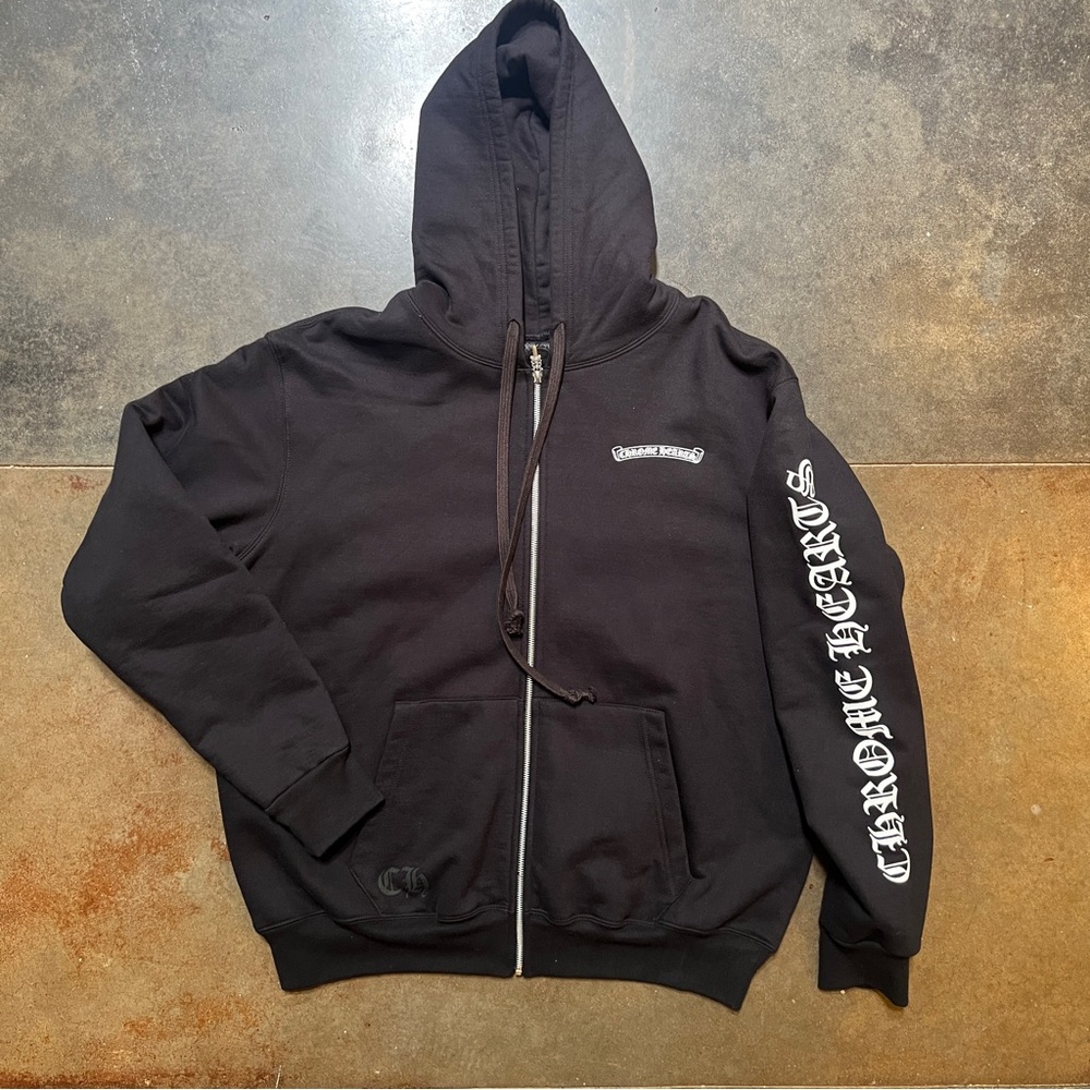 Chrome Hearts Thermal Scroll Hoodie, Size XL